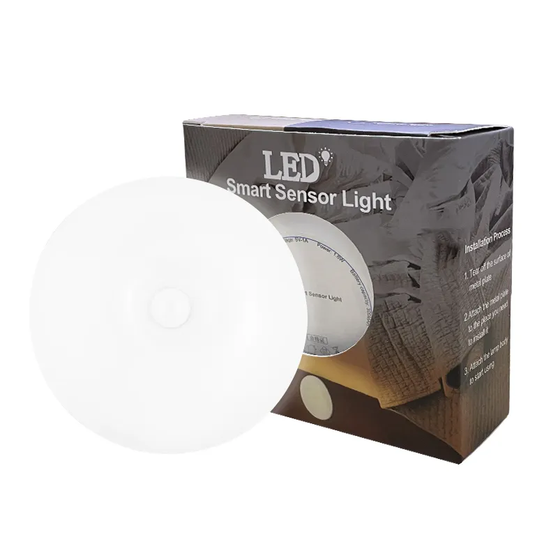 Hot Selling Motion Sensor Night Lights Bedroom Decor Lamp 8LED Kitchen Wireless Cabinet Light Staircase Closet Room Light