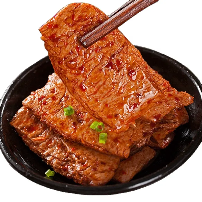 China spicy gluten strip bean food snacks OEM cheap latiao vegan jerky snacks products