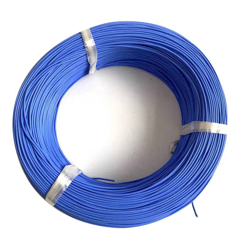 Лидер продаж, мягкий высоковольтный кабель 22AWG QFR3239 3000 В, синяя силиконовая резиновая изоляция, 150 градусов, гибкий соединительный провод для ТВ