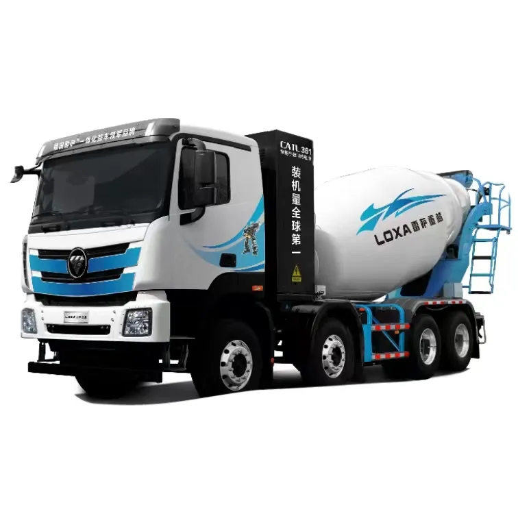 New Foton electric concrete mixer truck 10 cubic meters 90km/h electric cargo truck for sale