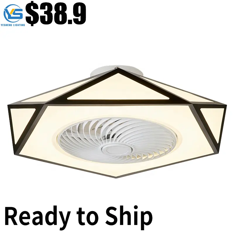 Безлопастной потолочный вентилятор с подсветкой для спальни с дистанционным управлением