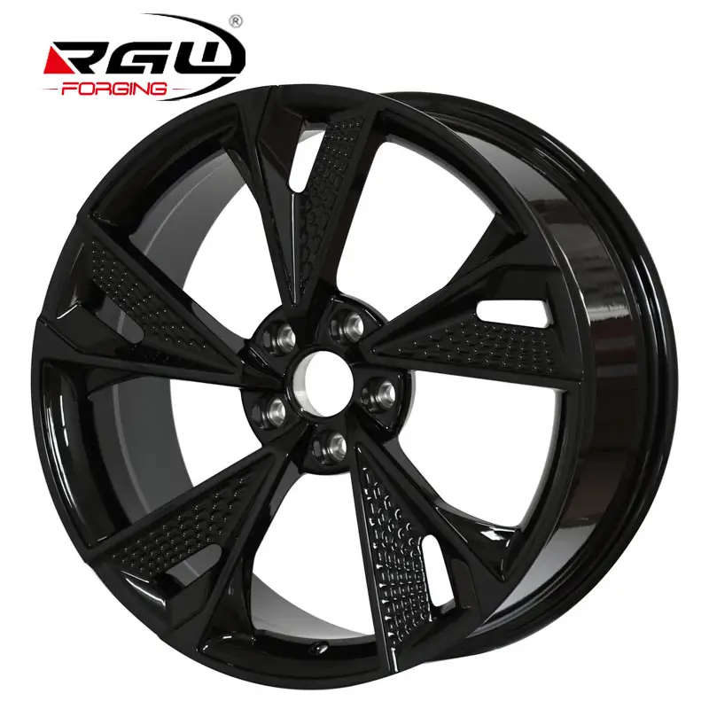 429 18 Zoll Mag 5 Spoke Forged Racing Deep Dish 5 Stud Black Car Rines Alloy Pcd 18 19 20 21 5x112 5 Hole Lug Jantes Wheel Rim