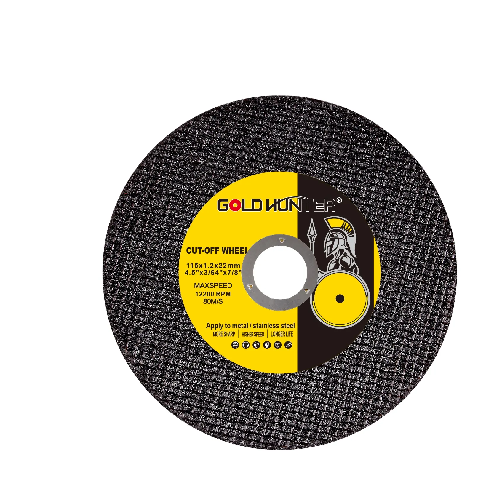 Metal and Stainless Steel Abrasives Cutting and Grinding Discs , GOLD HUNTER , 4 5 7 9 inch