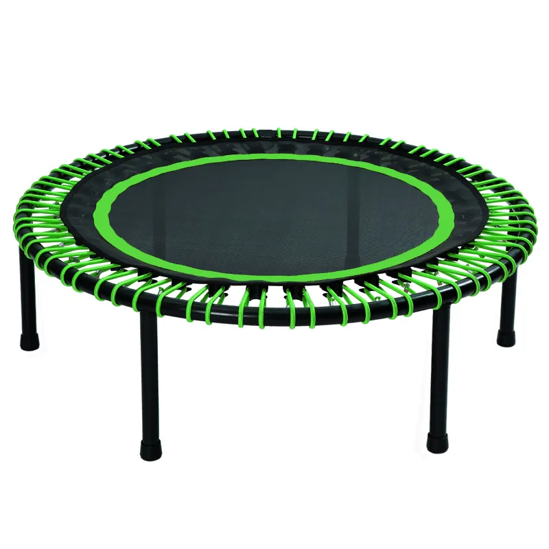 Spring free mini trampoline rebounder for home and gym fitness