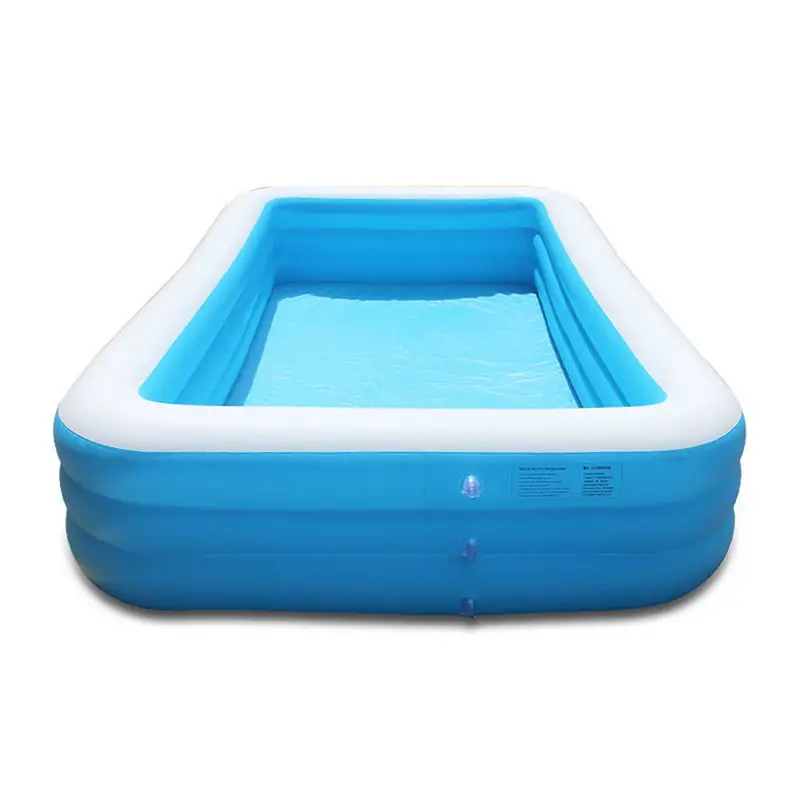 Comfortable rectangular PVC inflatable durable swimming pool