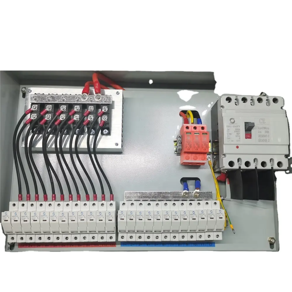 WSDB-PV12/1 1000VDC 12 in 1 out solar string PV monitor array dc комбайнер с предохранителем SPD MCBB