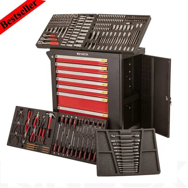 Ningbo Kinbox 232 pcs Hot Cabinet with Tools for wholesale with Tool Trolley Cabinet for Tool Cart