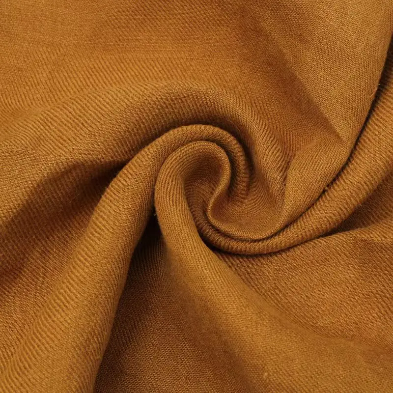 Wholesale price Anti-UV Plain dyed solid color woven twill eco-friendly 100% hemp fabric for clothing