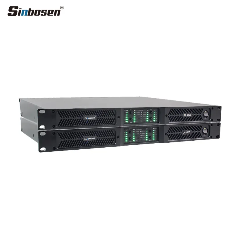Sinbosen D4-1300 1000 Вт Класс d усилитель 4-канальный усилитель аудио Профессиональный
