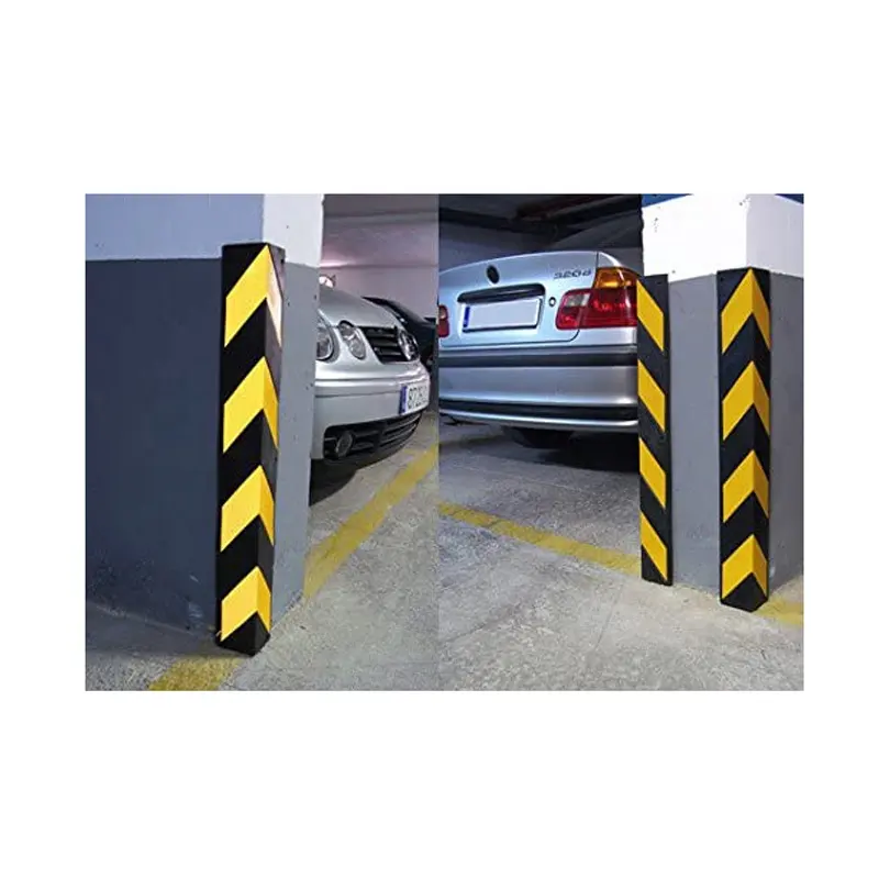 1.3kg 0.8m Rubber Garage Parking Safety Corner Guard For Wall Protection