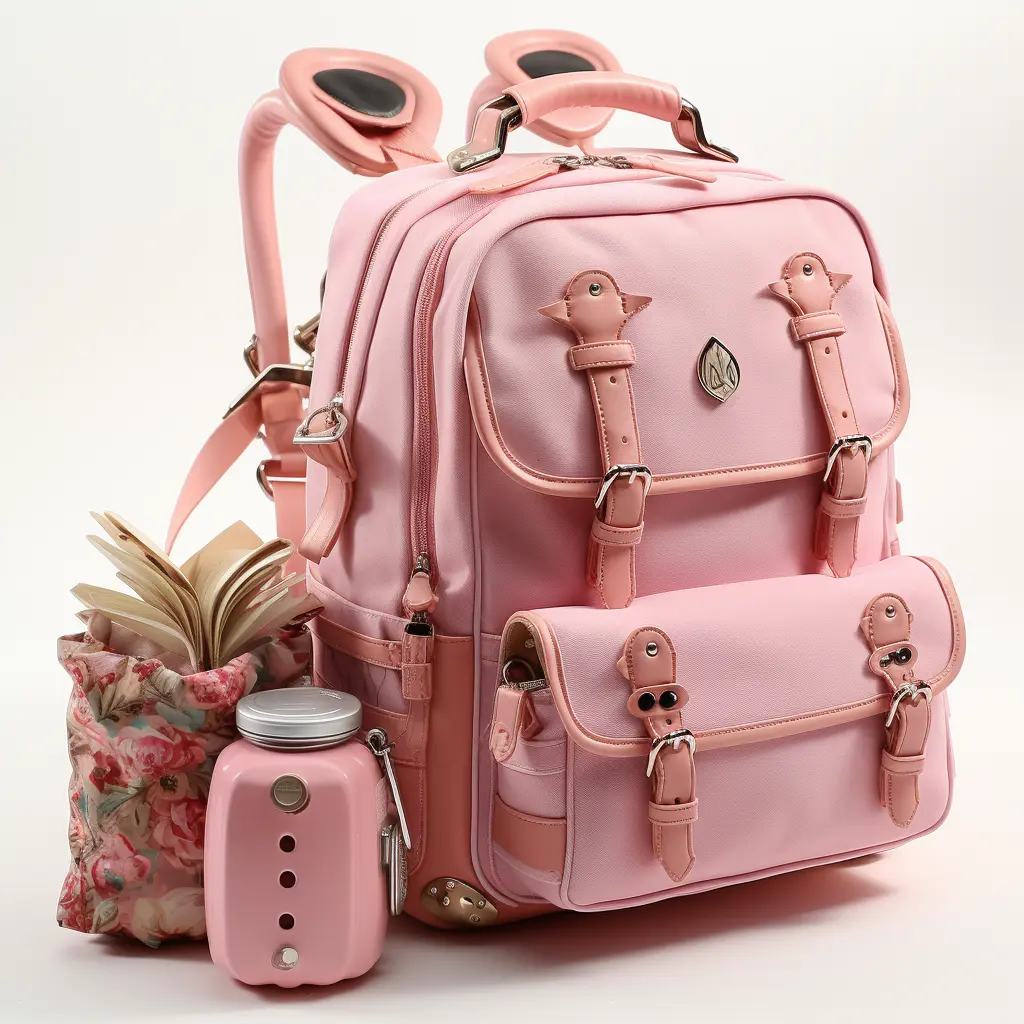 Пользовательские случайный рюкзак винтажная женская сумка пакет 2024 розовый кожаный рюкзак