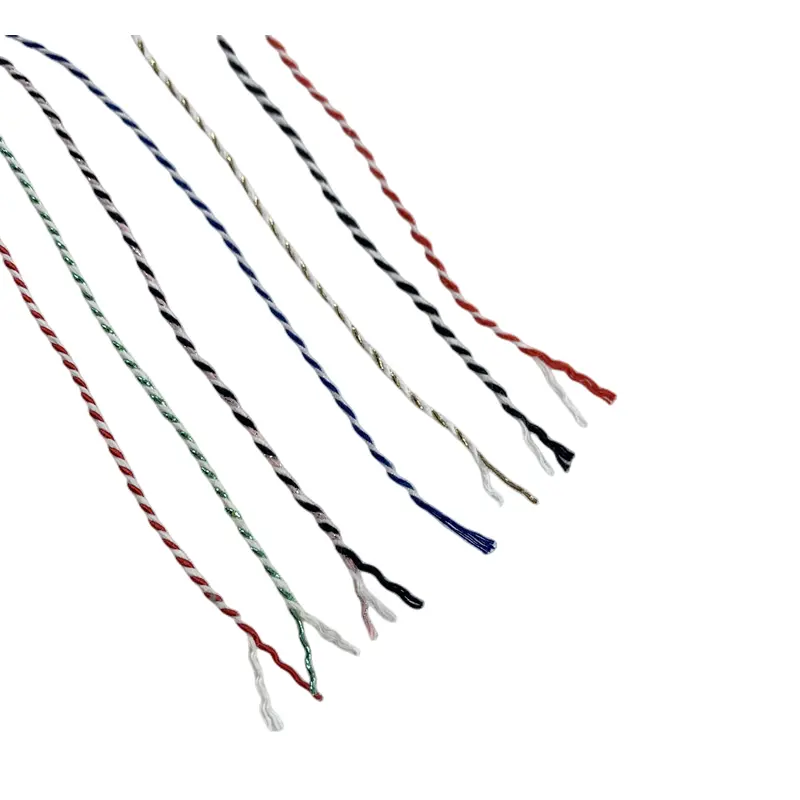 Шпагат для хлопка Aosika 33Y, прочная веревка для 2 мм веревки, полосатая, белая и красная нить