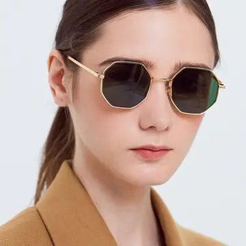 S2086 модные многоугольные ретро солнцезащитные очки неправильной формы солнцезащитные очки 2021
