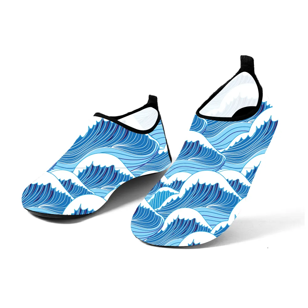 Womens Rubber Slip On Beach Shoes Lightweight Swimming Socks Barefoot Shoes Water