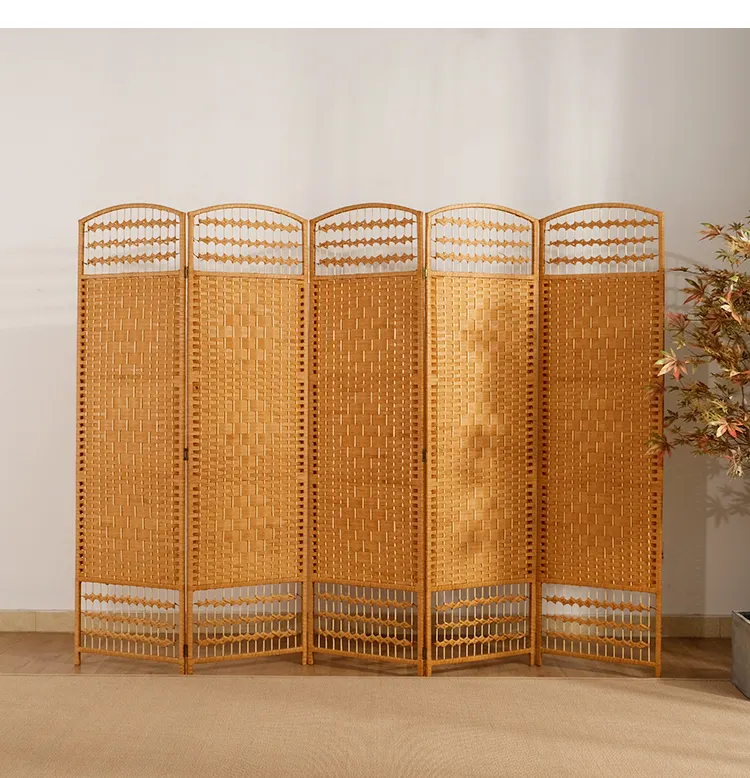 paper rope room dividers partitions screen folding divider wall divider with good price