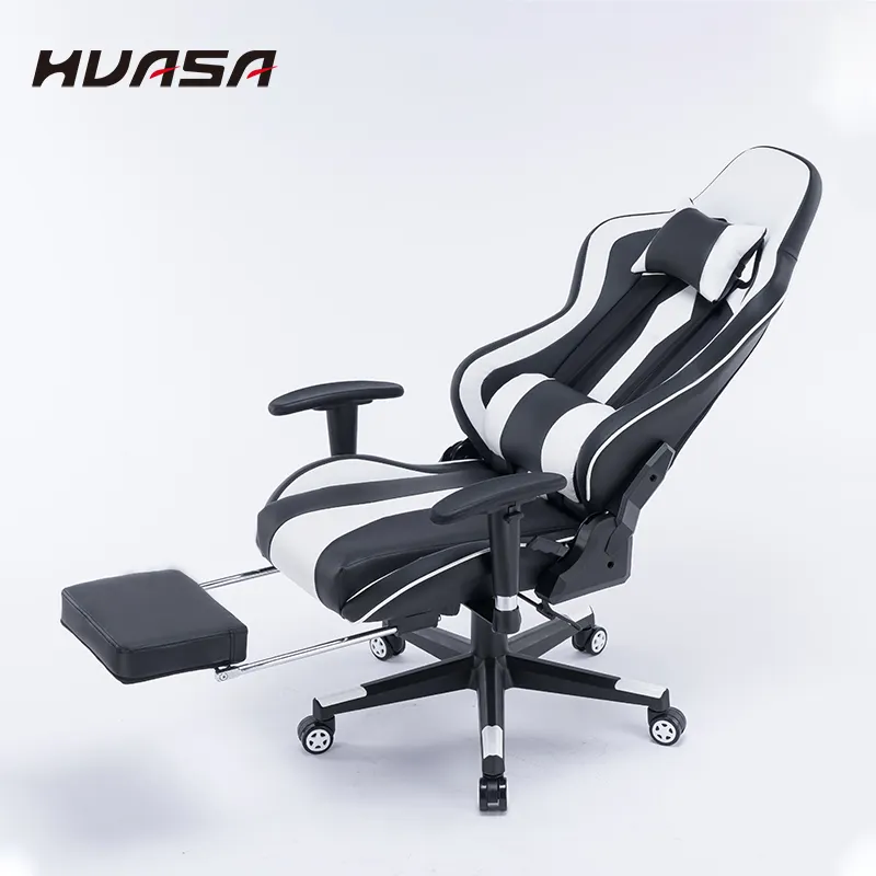 Современное черно-белое игровое кресло ANJI для геймеров