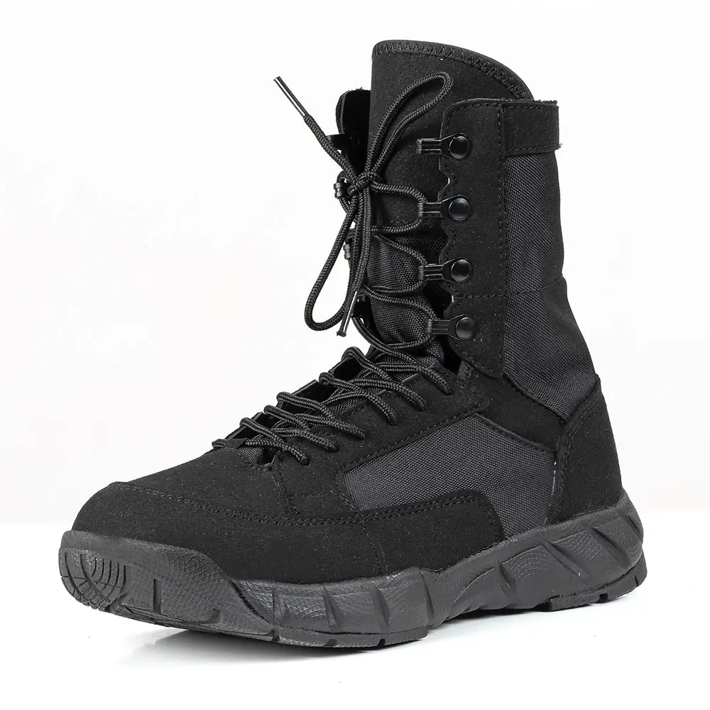 Анти-скольжения армии джунгли черная обувь Внешняя часть изготовлена из микрофибры и тактические армейские военные ботинки для продажи