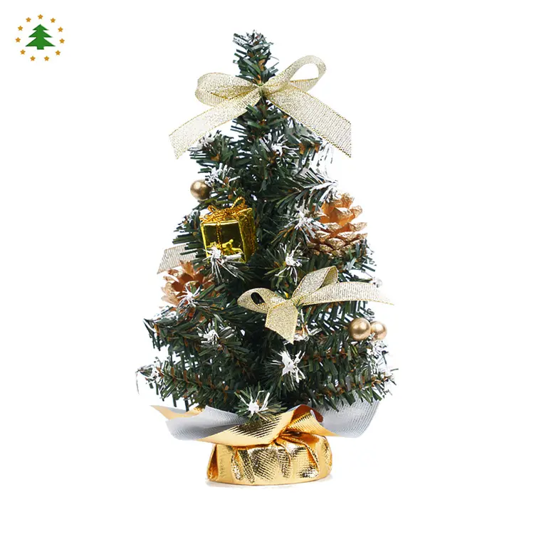 Hot selling 20cm new design new year decoration table top mini christmas tree