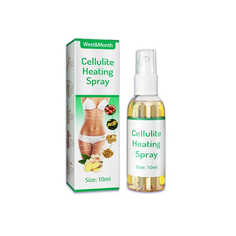 West Month Body sculpting spray shaping firming slender belly thigh slimming essential oil massage heating essence spray