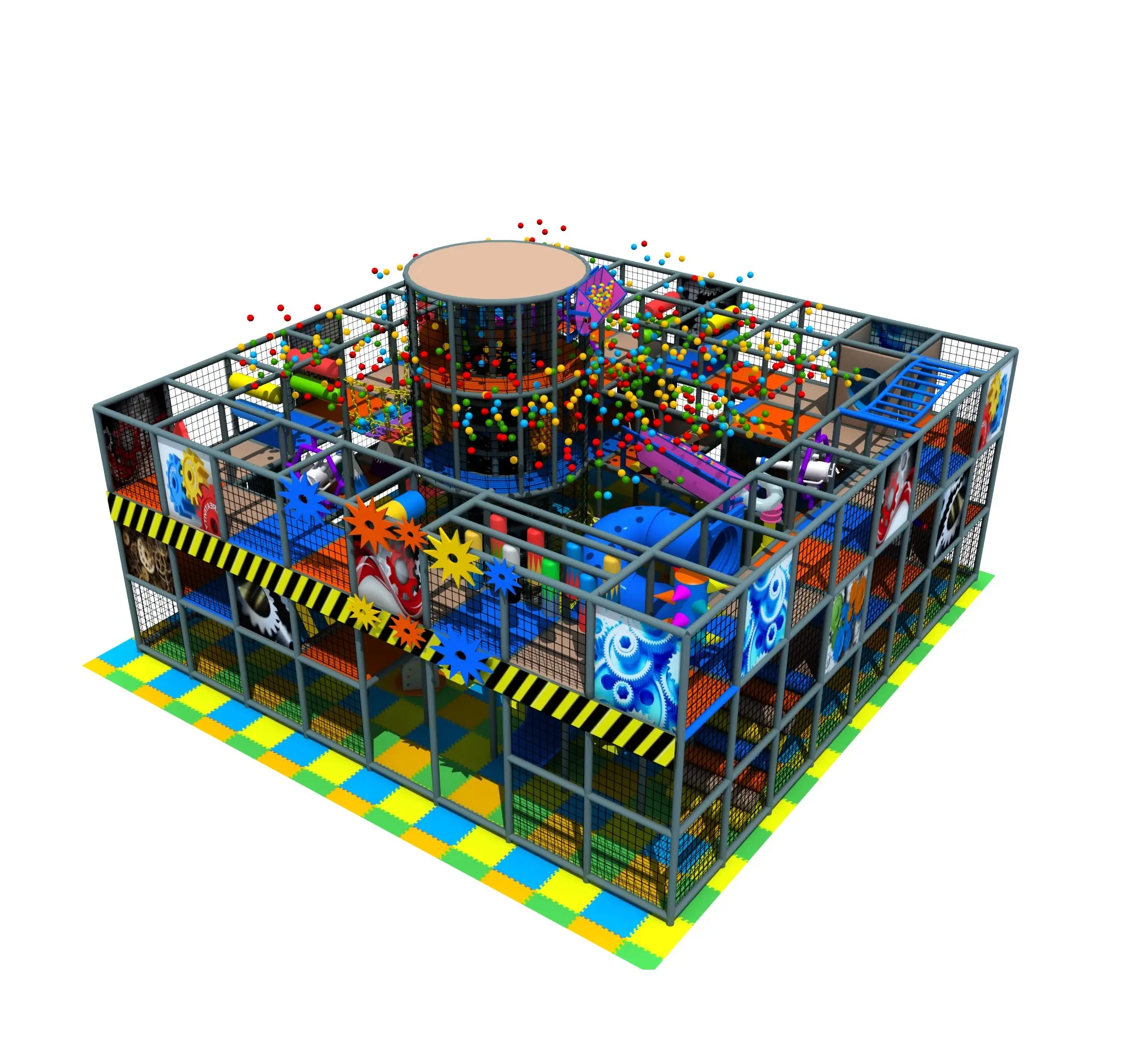 Детский игровой центр на заказ, модульная детская Коммерческая крытая игровая площадка