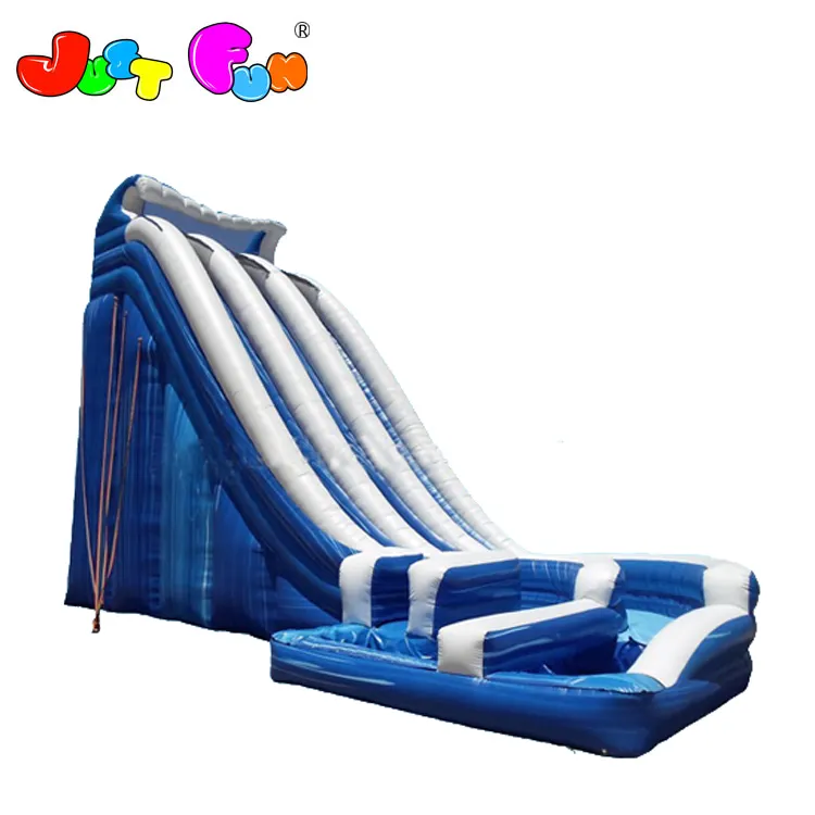 giant commercial grade 3 lanes inflatable water slide for kids n adults