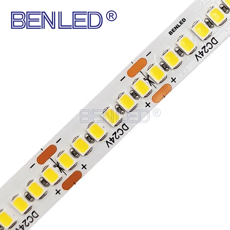 Премиум 24 в белый 240 светодиодов/м гибкая светодиодная лента 2835