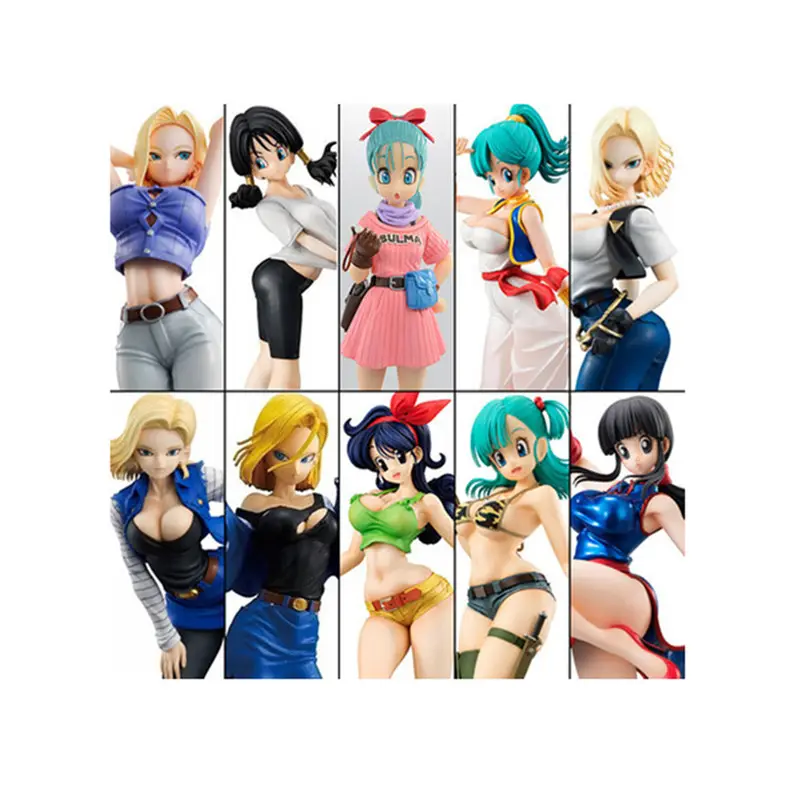 DBZ Dragon Girl Series Bulma Videl Lanci Gigi Anime Action Figure Toy