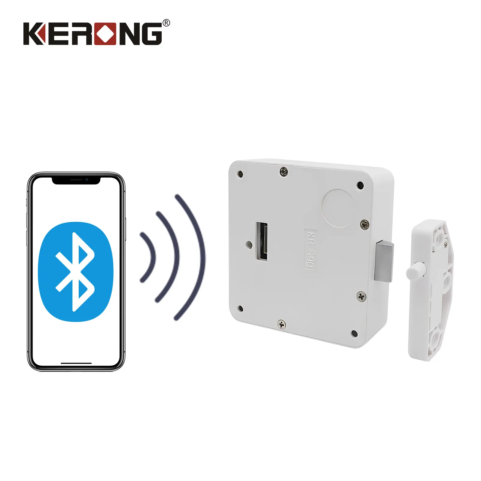 KERONG Smart RFID Электронный Замок для сауны с дистанционным управлением Невидимый замок для бесключевого приложения