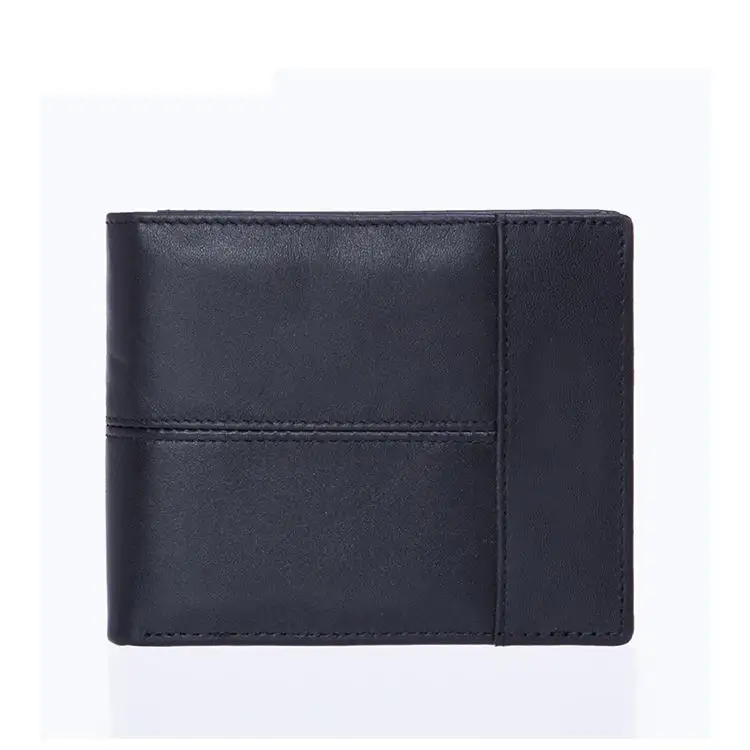 Оптовая продажа, тонкий черный мини-клатч, дешевый кожаный мужской кошелек 2023