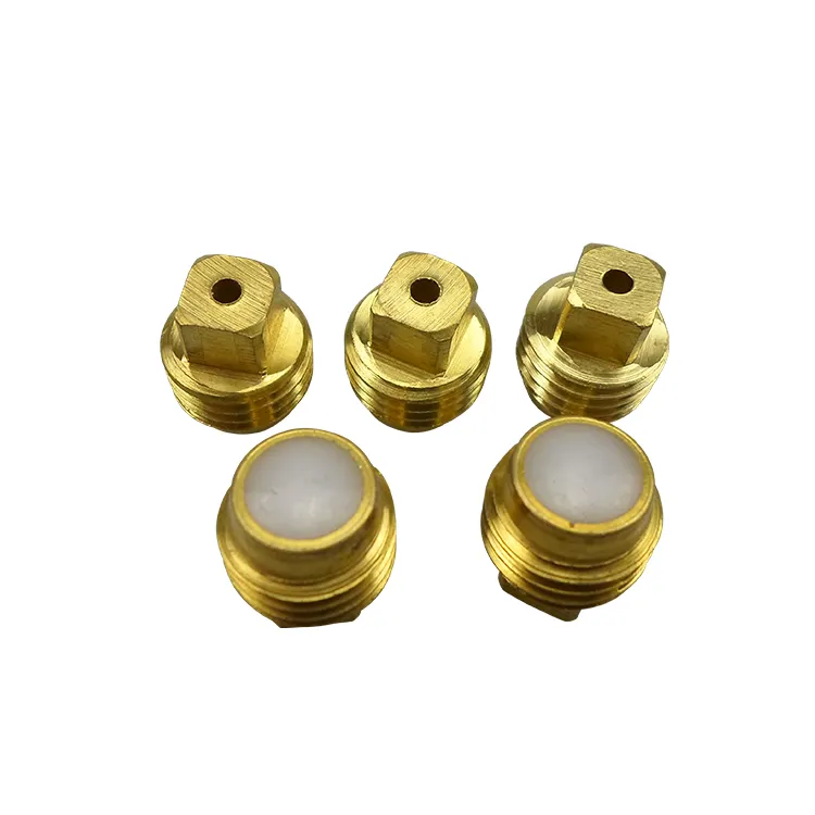 High quality gas cylinder valve connector thread valve core Brass valve insertion rod