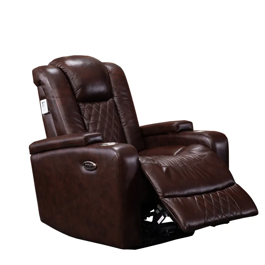 Luxury Leather Power Recliner Chair Recliner Sofa Chair