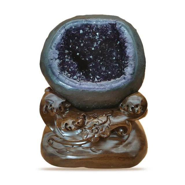 Money Pot Feng Shui Ornament Natural amethyst Money Pot For Bless Wealth