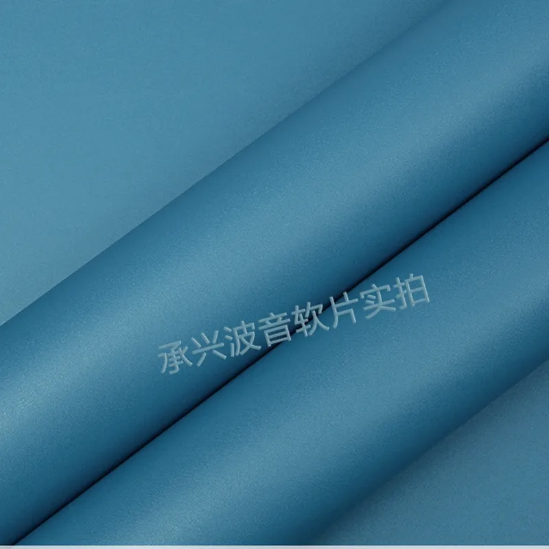 matte blue pvc solid foil for membrane and vacuum pressing