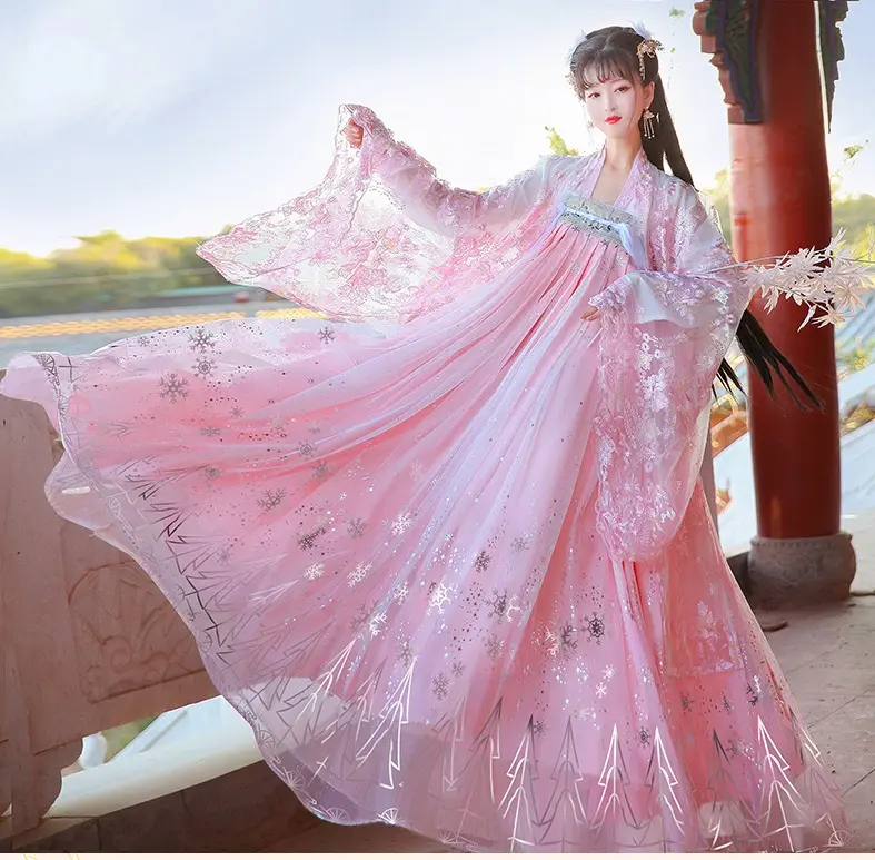 Красивое китайское традиционное платье, китайская одежда hanfu han OC621
