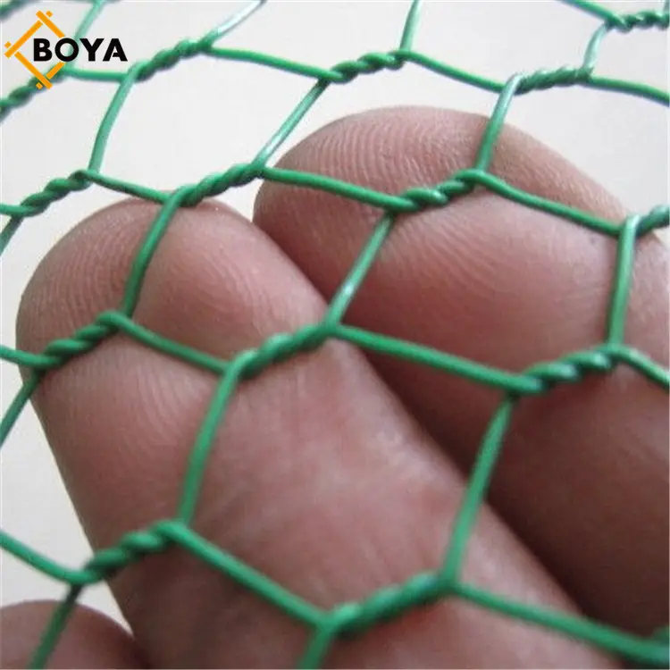 Malla De Alambre Para Gallinero / Hexagonal Wire Mesh Rabbit Cage Chicken Fence Wire Mesh Mexico Tianjin BOYA Low Carbon Wire