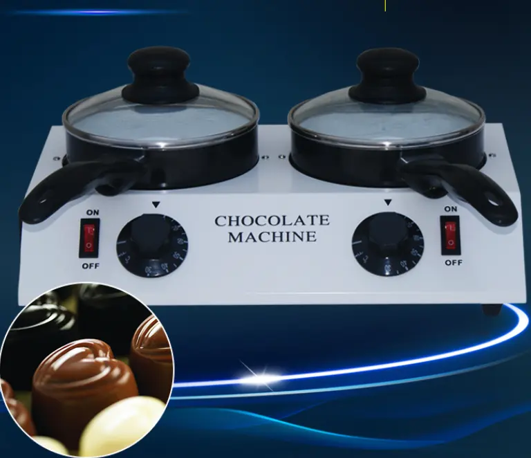 Double tank chocolate tempering machine Snack Machines Electric Chocolate sauce Melter 1 POT