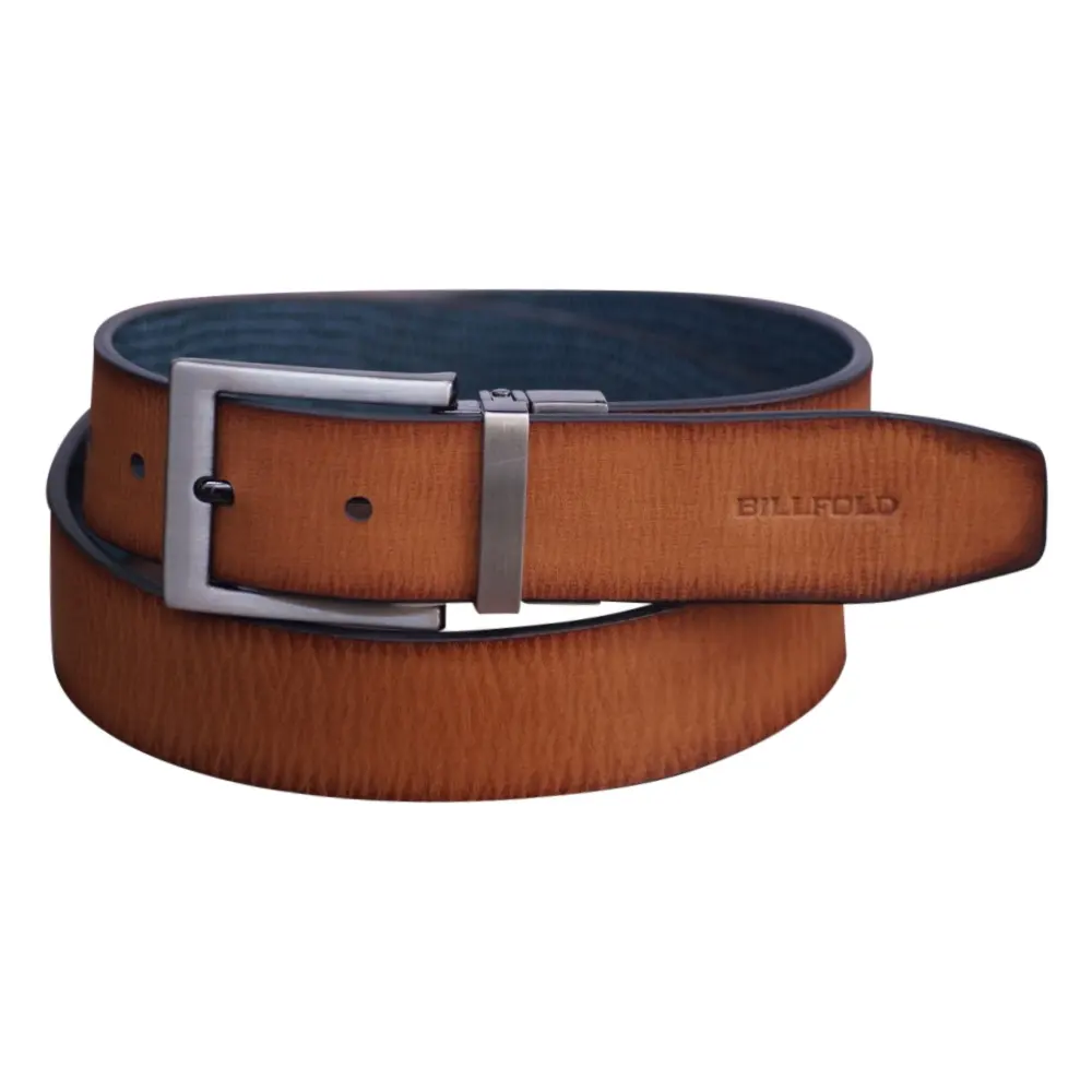 Corporate Promotional Gift Item Brown Color Gents Belt for Formal Belts Leather Men Genuine Leather Belts Free Size