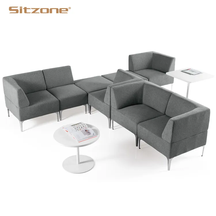 Sitzone best selling modern sectional fabric office sofa set