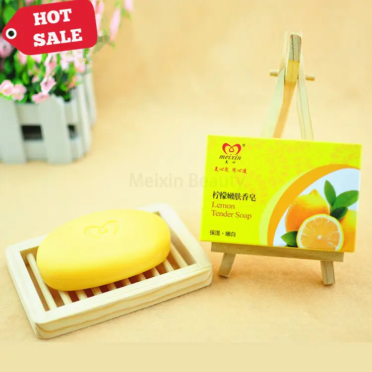 Wholesale Acne Cleansing Skin Whitening Bath Soaps Bar Vitamin C Fresh Lemon Fruit Soap