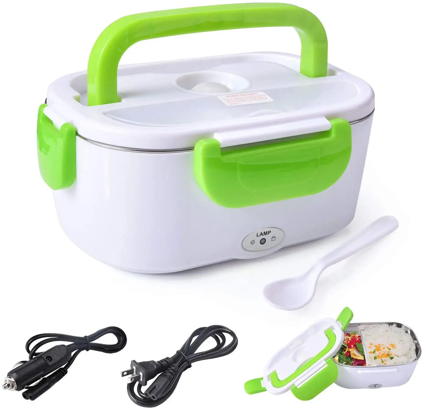 Heating Electric Plastic Lunch Box For Kids And Adults 12 V