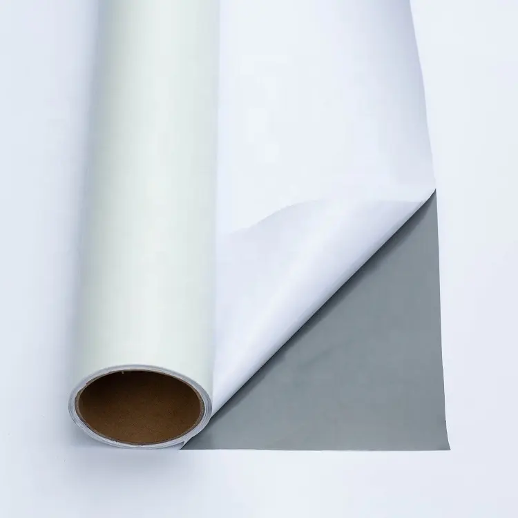 Прямые продажи с фабрики 100 микрон съемный Серый Клей самоклеющийся винил с двухсторонней PE-покрытием лайнер бумага для печати