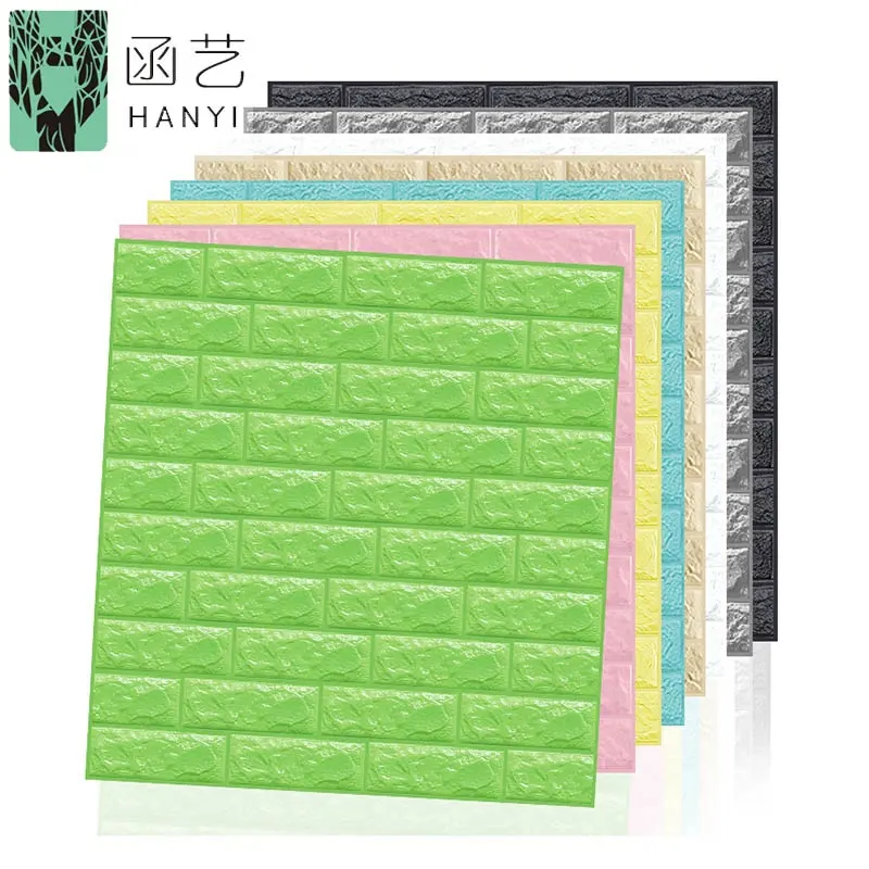 Wallpaper Home Decoration 70x77cm 3D Brick Foam Wallpaper 3d Foam Wall Stickers Wall Panel