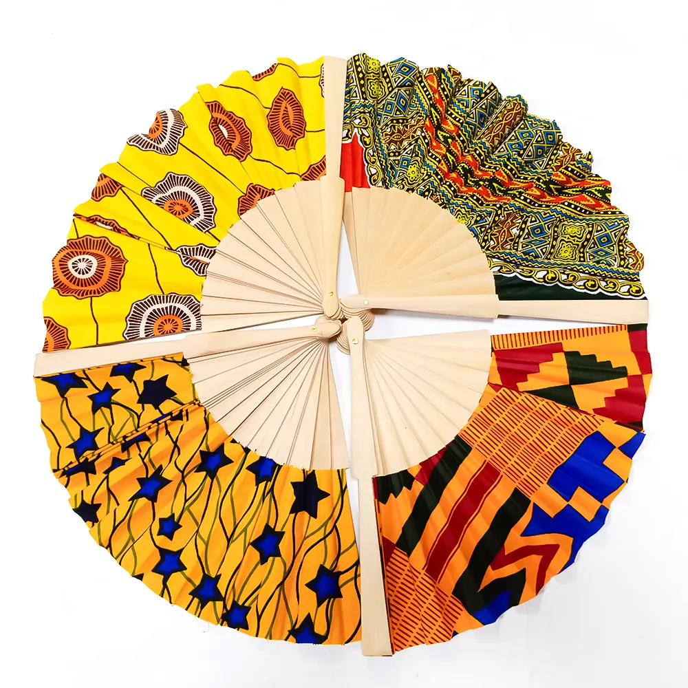 Wholesale fashion summer new design wax hand fans