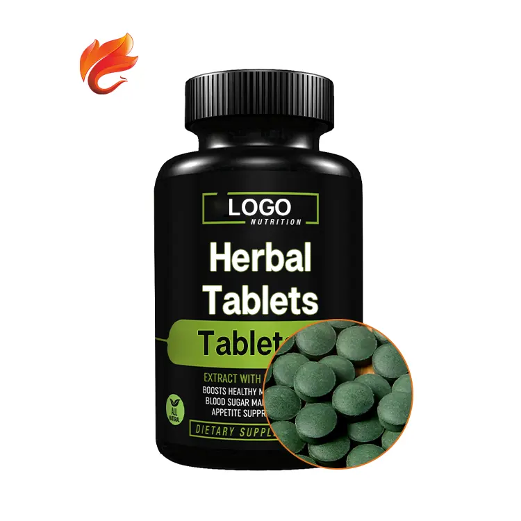100% Natural Herbal Extract health food 250mg spirulina tablet
