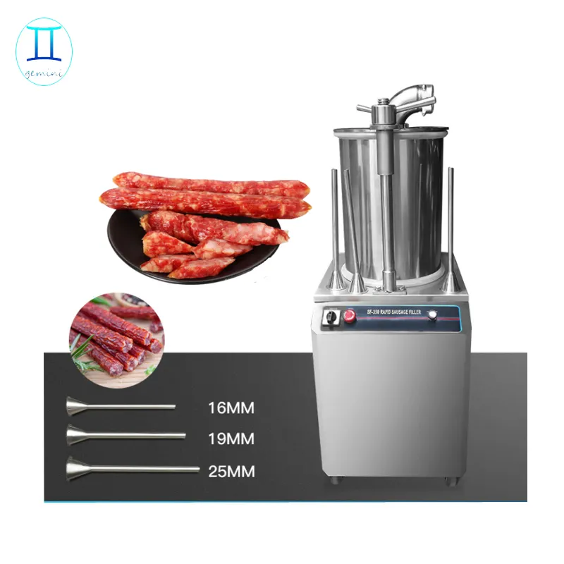 SF350 Stainless Steel 600kg/h High Production Hydraulic Pressure Sausage Machine