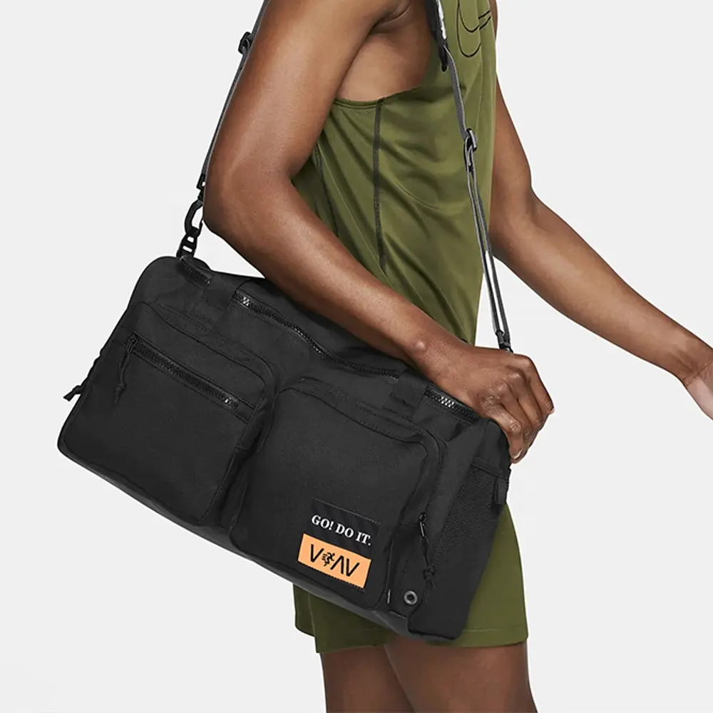 Высококачественная модная Фирменная складная черная нейлоновая многофункциональная Наплечная Сумка, большая дорожная сумка, мужская спортивная сумка для спортзала и фитнеса