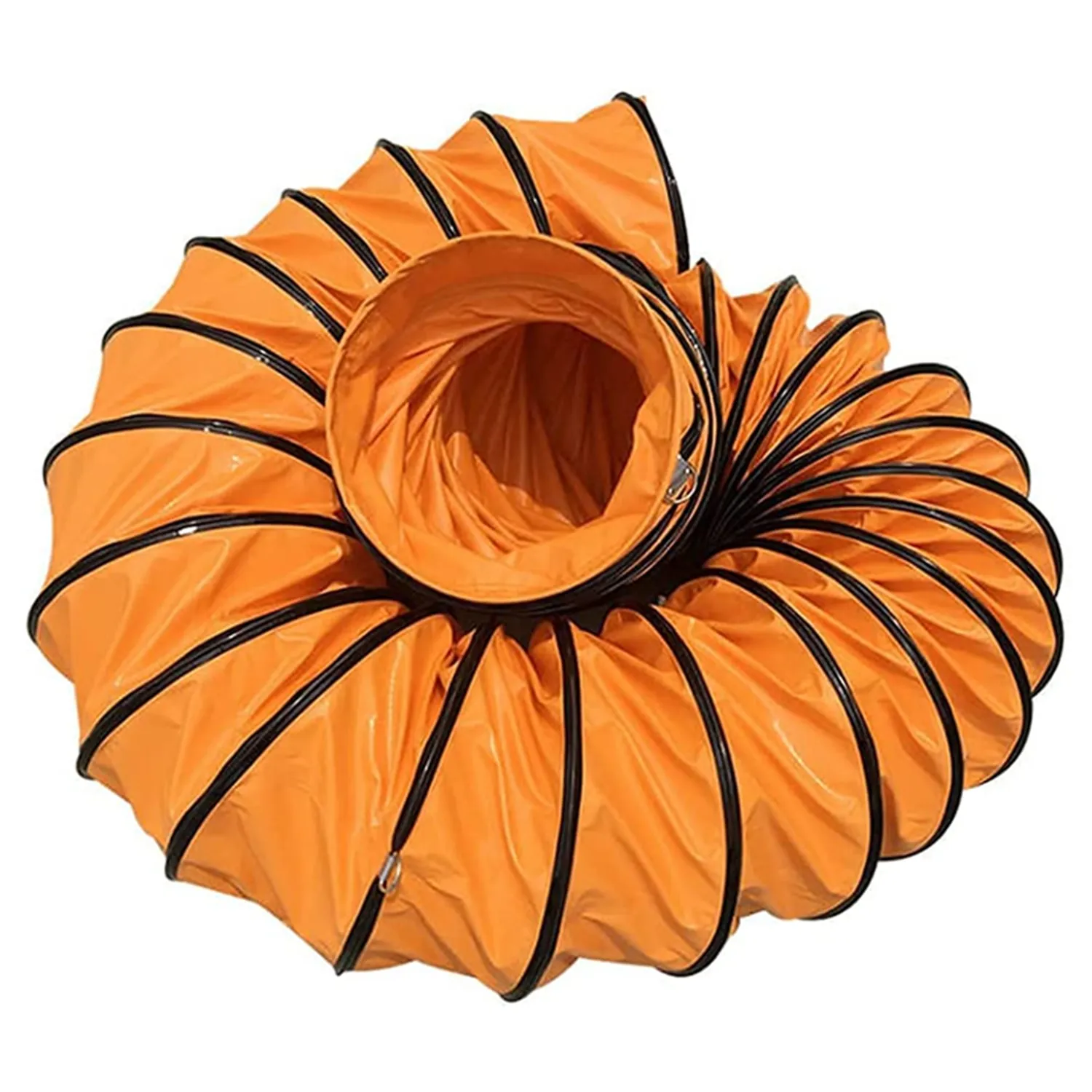 Flexible duct tarpaulin pu flexible reinforced ducting hose flexible ducting canvas for air conditioning