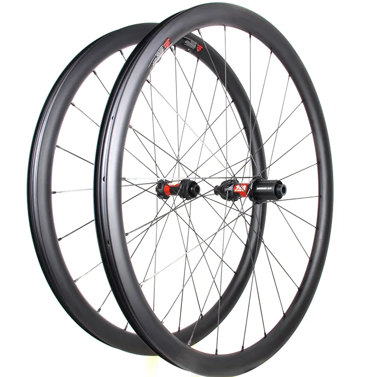 CUSTOM LOGO carbon bike disc 35mm deep wheels with DT 240s thru axle(240DB-35C-CX-Ray)