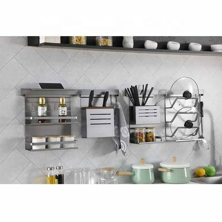 Top Quality Promotional Aluminum Alloy Wall Mounted Kitchen Knife Rack