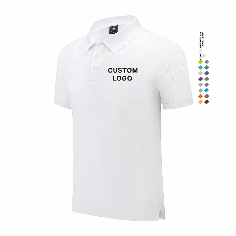 2023 изготовленная на заказ 100% Хлопковая мужская рубашка-поло 240 г брендовая Высококачественная Мужская рубашка-поло с коротким рукавом высокого качества
